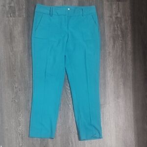 New York & Company Teal Straight Leg Pants